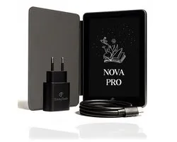 Liseuse SwayTosh E-Reader Nova Pro – 6 pouces 2025 – 64 Go + Stockage Cloud – Liseuse avec housse de luxe – Prise en charge Storytel – Éclairage d'écran et mode nuit – Liseuse pour e-books et livres audio – Avec chargeur