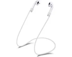 Silliconen Anti Lost Strap / koord voor Apple iPhone Airpods - Wit
