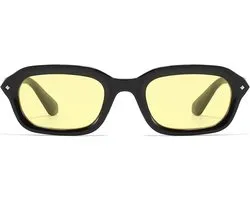 YAMEIZE Rectangular Sunglasses Men Women Retro 90s Narrow Square UV400 Outdoor Protection - ShopVlot