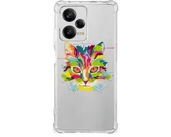 Xiaomi Redmi Note 12 Pro Plus Stevig Bumper Hoesje Cat Color
