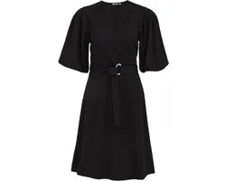 WE Fashion Dames jersey jurk met ballonmouwen