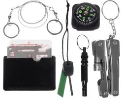 Kit de Survie’ urgence militaire / Kit de survie / Multiset | Set de survie | Urgences | Ensemble tactique extérieur | 7-1 Emballage (avec étui)