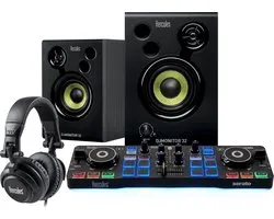 Hercules DJ Starter Kit - DJControl Starlight Controller + DJMonitor 32 Speakers & HDP DJ M40.2 Koptelefoon
