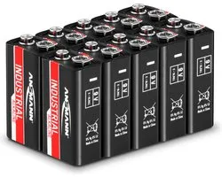 Ansmann Ansmann industriële alkaline batterijen - 10 x 9 V blokbatterijen 6LR61