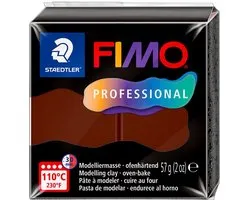 FIMO professional - pâte à modeler durcissable au four - bloc 57 g - chocolat