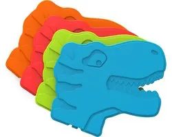 4x Herbruikbare Ice Packs voor Lunchbox - Koel Element Dinosaurs