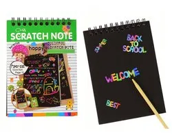 Regenboog Kraskaart Set met Houten Stift - Groen