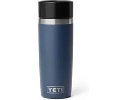 YETI Rambler 16 oz / 473 ml Bouteille de voyage (Bleu marine) – Bouteille thermos en acier inoxydable avec isolation sous vide et bouchon Commuter étanche – Bouteille réutilisable pour café, thé et en déplacement