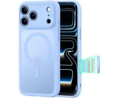 ESR Classic Hybrid HaloLock Hoesje Geschikt voor Apple iPhone 18 Pro / 17 Pro | Compatibel met MagSafe / Qi2 en HaloLock | Back Cover met Magneet | Cameraregelaar Control Knop | Licht Blauw
