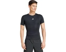 Adidas Techfit compressieshirt voor heren, zwart