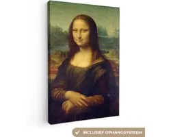 Peintures sur toile - Mona Lisa - Leonardo de Vinci - 20x30 cm - Décoration murale