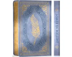 CAGIE 320 Pages Thick Hardcover Journaling Notebooks Vintage Leather Journal for Women Men A5 College Ruled Journals for Writing with Gift Box, 14.5 x 21 cm, Light Blue
