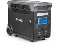 VEVOR Draagbare Stroomgenerator, 3000w Zonnegenerator, 3072wh Lifepo4-Batterijback-Up met 13 Uitgangen voor Noodgevallen Thuis, Kamperen In De Buitenlucht en Camperreizen (Zonnepaneel Niet Inbegrepen)