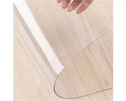ZHOUHONG Floor Protector Mat Office Chair Mat for Hard Floors, PVC Transparent Office Computer Floor Protector Non-Slip Durable, for Home Office, 1.5mm, 60/80/90/100/120cm Wide, 100-700cm Multiple