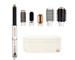 BrinQ Goods 7 in 1 FlexPro Airstyler Met Luxe Opbergcase et LED Display - Multistyler - Föhn Airstyler - 7-in-1 Stylingstool - Föhnborstel - Krulborstel - Föhn - Haardroger - Krultang - Stijltang