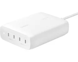 Belkin BoostCharge Pro 200W 4-poorts USB-C GaN Snellader met Power Delivery 3.1, Inclusief 1,5 m Kabel
