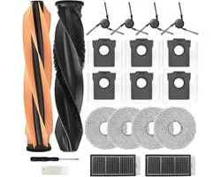 Accessoires de vêtements pour bébé adaptés pour Dreame X50 Ultra Complete/ L50 Pro Ultra/ L40s Pro Ultra, 2 x brosse principale, 6 x sac à poussière, 4 x brosses latérales, 2 x filtre, 4 x chiffons de nettoyage