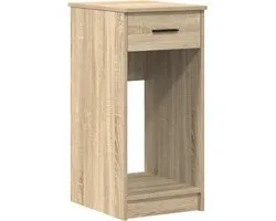vidaXL - Computertorenstandaard - met - lade - 35x45x77 - cm - sonoma - eikenkleurig