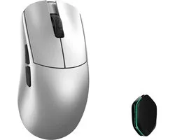 WLMouse YING Silver - Draadloos - 30.000 DPI - 5 knoppen - Magnesium - Omron optische sensor