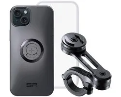 SP-Connect Moto Bundle - Compatible avec iPhone 15 Plus - Support moto complet résistant aux intempéries composé d'un support Moto Mount Pro, d'un étui pour téléphone et d'une protection contre les intempéries