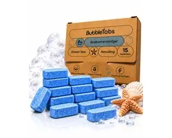 BubbleTabs Badkamerreiniger Navulling - Voor Badkamerreiniger Spray - 15 Cleaning Tabs - Ocean Star - Tegen Kalk