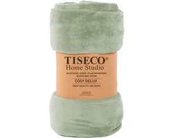 Tiseco Home Studio - Couverture COSY DELUX - microflanelle - 280 g/m² - 240x220 cm - Sea green