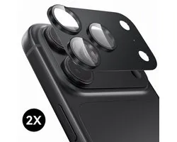 Protection de caméra adaptée à l'iPhone 18 Pro Protecteur d'écran pour objectif de caméra - Noir - Protecteur d'écran - 2 pièces - Protection de caméra adaptée à l'iPhone 18 Pro Protection de caméra - Verre trempé