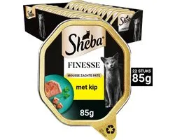 Sheba Kattenvoer - Finesse Mousse - Kip - kuipjes 22x85g