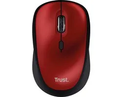 Trust Yvi+ - Draadloze Muis - Compact - Stil - Links- en Rechtshandig - Rood