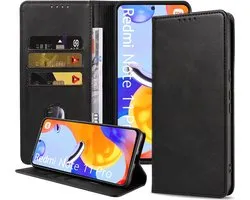Étui de téléphone Smartphonica pour Xiaomi Redmi Note 11 Pro / 12 Pro 4G Étui en cuir artificiel avec fermeture magnétique et Porte-cartes Book Case avec couverture - Zwart pour Xiaomi Redmi Note 11 Pro; Xiaomi Redmi Note 12 Pro 4G