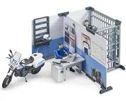 BRUDER Police Station with Police Motorcycle