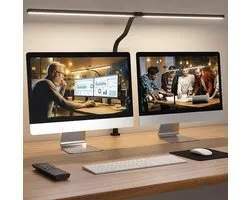 Lampen District® - Bureaulamp led dimbaar - Bureau Accessoires – Bureau Verlichting - 5 Lichtstanden & 5 Helderheidsniveaus - desk light