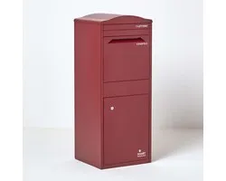SMART PARCEL BOX™ - Boîte aux lettres et colis incurvée Large Bordeaux