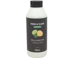 devonatural nettoyant parquet fresh&clean citron et citron vert 1 litre