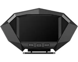 Auto Head Up Display - Hellingmeter Snelheidsmeter - Rijgegevens Weergeven - OBD2 GPS Dubbel Systeem - 35 inch Scherm - Zwart