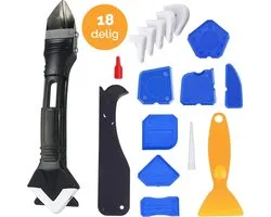 Kit Set de grattoirs – 18 pcs - Kit spatule – Kit Tool – Siliconen Remover – Kit grattoir – Kit remover Caoutchouc de décapage