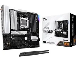 ASROCK B850M Pro RS WiFi - Carte mère - Micro ATX - Socket AM5 - AMD B850 - DDR5 - Realtek ALC897 - WiFi 6E + Bluetooth - Realtek 2.5G LAN