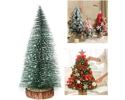 2pcs 40cm Christmas Tree Mini Artificial Christmas Trees DIY Christmas Tree Christmas Decoration Mini Christmas Tree Green Pine Tree Desk Table Decoration Home Decoration