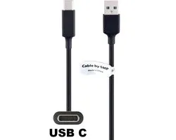 OneOne 1,8m USB C kabel. Sterke 60W laadkabel. Stevig oplaadkabel snoer past op Motorola Moto G24 Power, Moto G34, Moto G35, Moto G54, Moto G55, Moto G64, Moto G75, Moto G84, Moto G85, Moto S50, S50 Neo