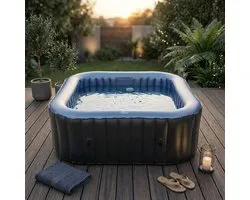 Opblaasbare jacuzzi met bubbel massage - Mspa Tekapo - 6 personen - 185 x 185 x 68 cm