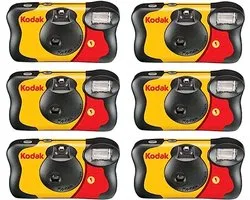 Pack de 6 Kodak Fun Saver avec flash 27 photos