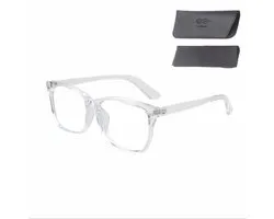 LC Eyewear Blauw Licht Bril - Computerbril - Blauw Licht Filter - Blue Light Glasses - Beeldschermbril - Design - Unisex Bril Zonder Sterkte - Transparant