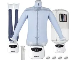 Heimer Smooth Air - Poupée à repasser pour chemises et pantalons - Machine à repasser - Sèche-linge - Système de repassage - Fer à repasser - Sèche-linge - Avec vaporisateur et sac de séchage