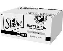 Sheba Select Slices Série - Aliment humide pour chat - Trois saveurs - 120x85g