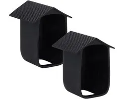 2 Stuks - Weerbestendige siliconen behuizing - silicone behuizing voor bewakingscamera - waterdichte - uv-bescherming - zacht - duurzaam - Home Security Camera systeem - Camera siliconen beschermhoes