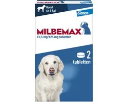 Milbemax Milbemax Hond - Anti wormenmiddel - 2 tab 10-75kg