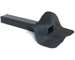 RedFox EPDM Hemelwaterafvoer 6x8cm L300mm 90°