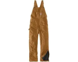 Salopette Thermo Bib - Duck en toile - Coupe ample - Carhartt Brown - taille M