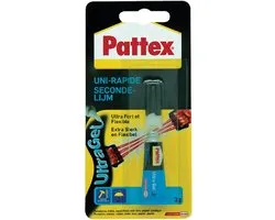 Secondelijm pattex ultra gel tube 3gr blister | 12 stuks
