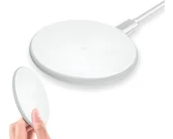 Chargeur sans fil Phreeze - Chargeur rapide 15W - Chargeur Fast sans fil - Wit - Universel - Convient pour Apple iPhone, Airpods, Samsung, HTC, Nokia, LG, Sony